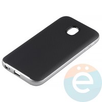 Накладка комбинированная Spigen на Samsung Galaxy J3 SM-J330 (2017) серебристая