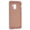 Накладка пластиковая перфорированная на Samsung Galaxy A8 (2018) SM-A530 розовая - фото 22799