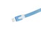 USB кабель Noodle Flat на Lightning плоский голубой - фото 6376