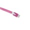 USB кабель Noodle Flat на Lightning плоский розовый - фото 6387