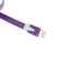 USB кабель Noodle Flat на Lightning плоский фиолетовый - фото 6391
