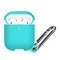 Чехол силиконовый Leather Silicone Hang Case для Apple AirPods 1/2 Coast Blue - фото 36337