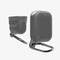 Чехол силиконовый воданепроницаемый Waterproof Hang Case для Apple AirPods 1/2 серый - фото 36943
