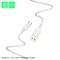USB кабель Denmen D22V на Micro USB 2.4A 1м белый - фото 46851