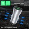 AЗУ Denmen DZ10 DUAL USB-C 18W/5V/3A + USB 5V/3A Quick Charge 3.0 серое - фото 45992