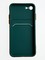Накладка силиконовая Summer с кардхолдером для Apple iPhone 7/8/SE 2020 зеленая - фото 59691