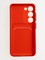 Накладка силиконовая Winter с кардхолдером для Samsung Galaxy S23 красная - фото 62803