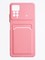 Накладка силиконовая Winter с кардхолдером для Xiaomi Redmi Note 11 Pro розовая