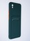 Накладка силиконовая Winter с кардхолдером для Xiaomi Redmi 9A зеленая - фото 64069