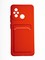 Накладка силиконовая Winter с кардхолдером для Xiaomi Redmi12C/Poco C55 красная - фото 65653