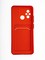 Накладка силиконовая Winter с кардхолдером для Xiaomi Redmi12C/Poco C55 красная - фото 65654
