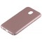 Накладка пластиковая перфорированная на Samsung Galaxy J3 SM-J330 (2017) розовая - фото 12651