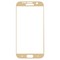 Защитное стекло 2D полноэкранное (с закруглёнными краями) на Samsung Galaxy S7 Edge золотистое - фото 15707